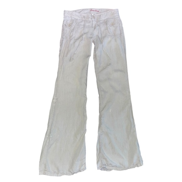Vintage y2k early 2000s guess jeans flared leg cargo pants - Picture 1 of 4